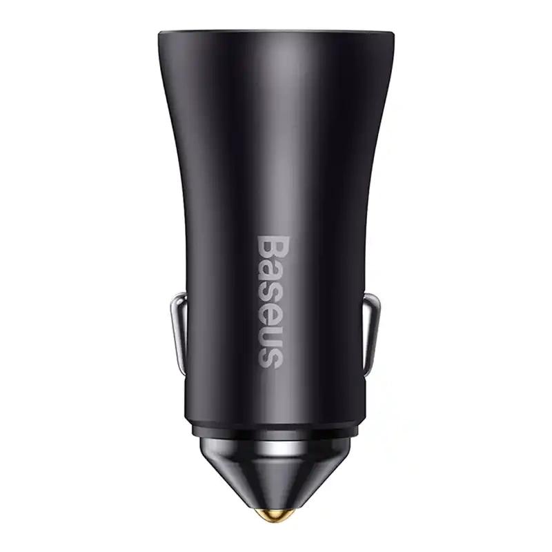 Ładowarka Samochodowa Baseus Golden Contactor Pro, 2X Usb-C, 40W (Szara)