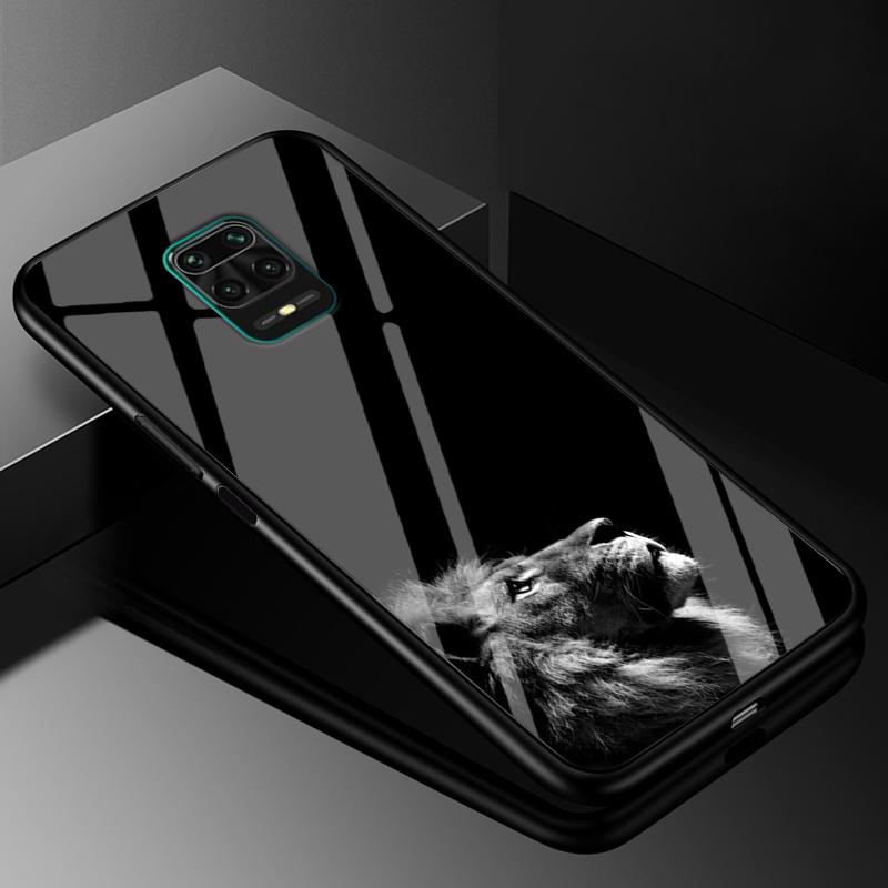 Tempered Glass Case for Xiaomi Redmi 9 9A 8 8A Mi Note 10 Lite Ultra Pro Cover Redmi Note 9S 9 Pro Max 9T SE 8 8T 7 Hard Case