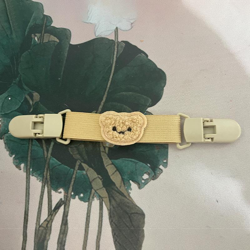 2Pcs Elastic Portable For Children Anti-Slip Hanging For Baby Pants Strap Clip Suspenders Clip Bear Strap Clip Shoulder Clip