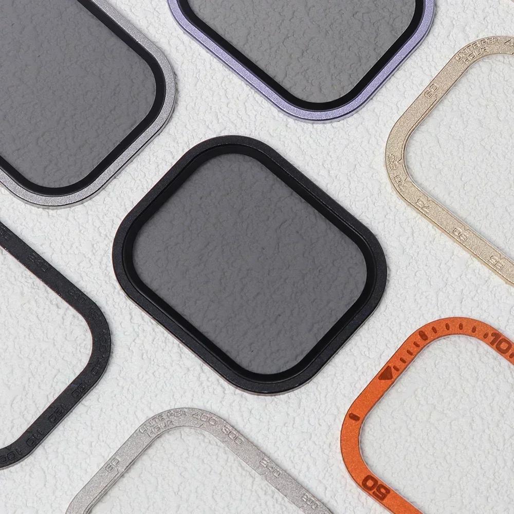 Screen Protector For Apple Watch Ultra 49mm Case Accessories Metal Cover Frame+Tempered Glass For iWatch Ultra 2 49mm Bezel Ring