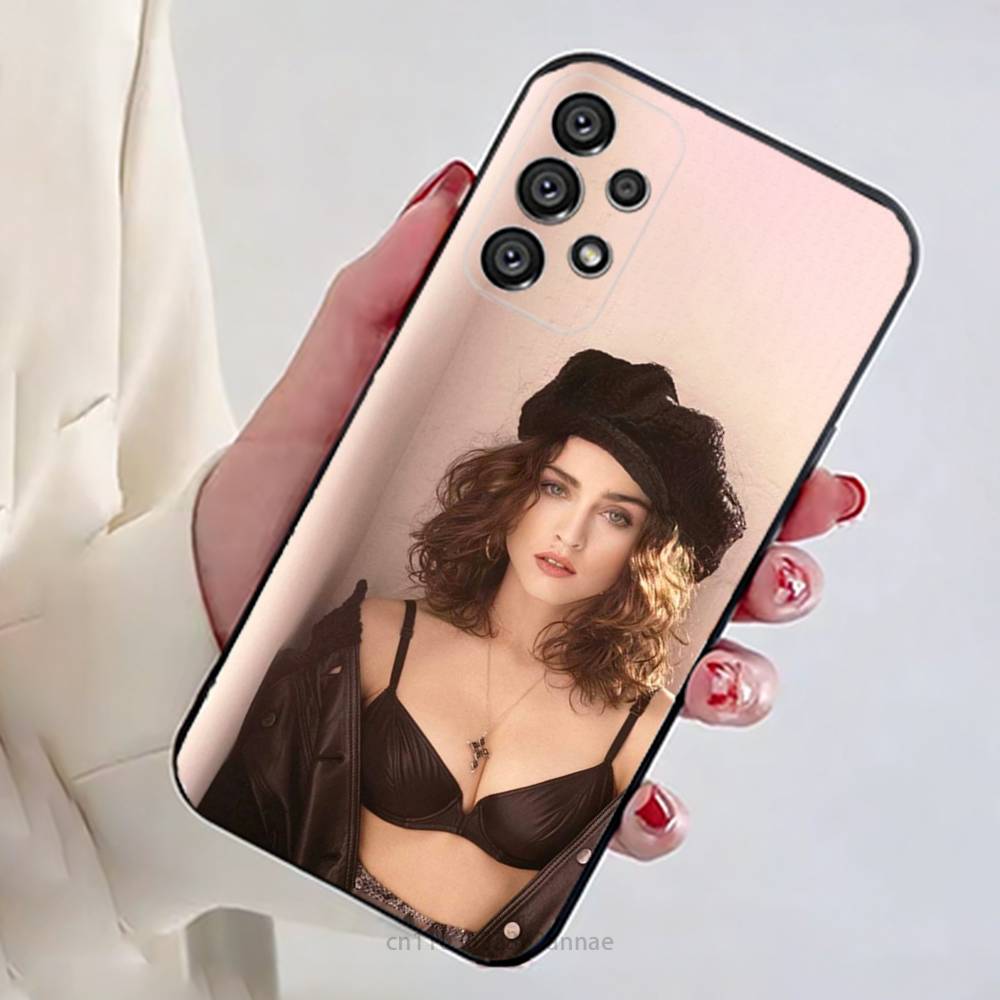 

M-Madonna-S 80s Phone Case For Samsung Galaxy A13,21s,22,31,32,52,53,71,80,A91 Soft Black Shell Samsung A12