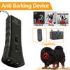 Pet Dog Repeller Anti Dog Barking Device with LED Flashlight Dual Sensor Ultrasonic Bark Control Device 3 Modes for Small Dogs