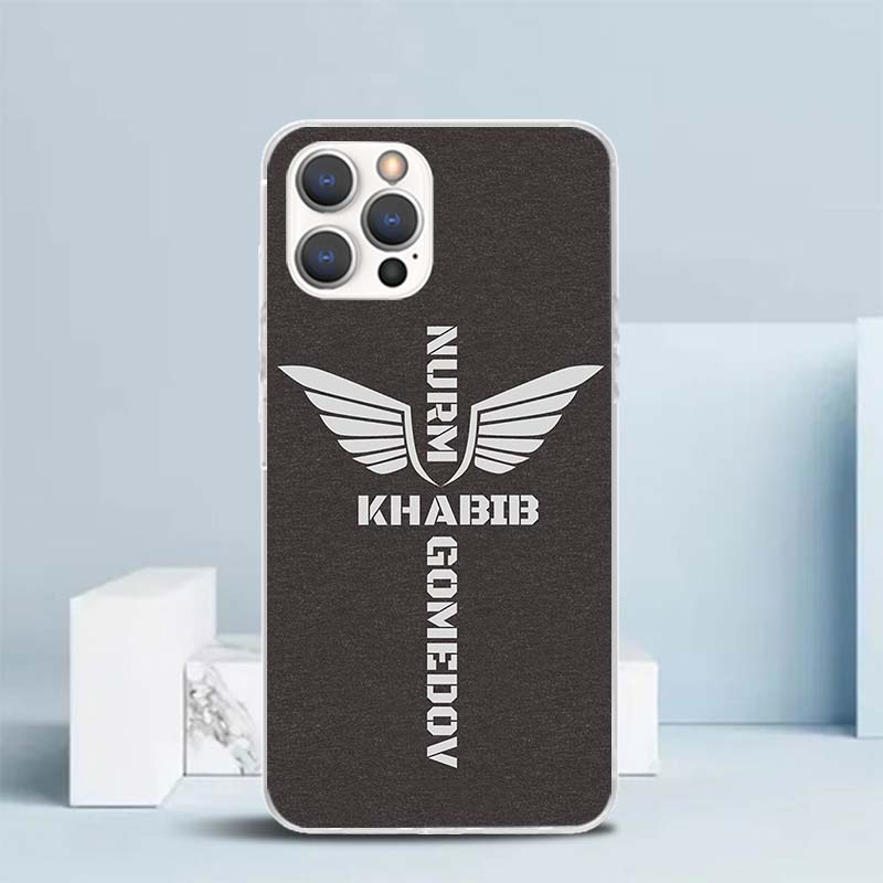 Husa moale Khabib Nurmagomedov pentru iPhone 16 17 Air 15 14 Pro Max 16E Carcasă Telefon 13 Mini 12 11 7 SE 8 Model Imprimat Huse Potrivite 16
