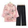 Elderly Women's Summer Blouse Set