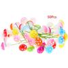 50Pcs Colorful Mini Foam Mushroom Artificial Plant Ornaments For Bonsai Pots Fairy Garden Micro Landscape Diy Craft Decor
