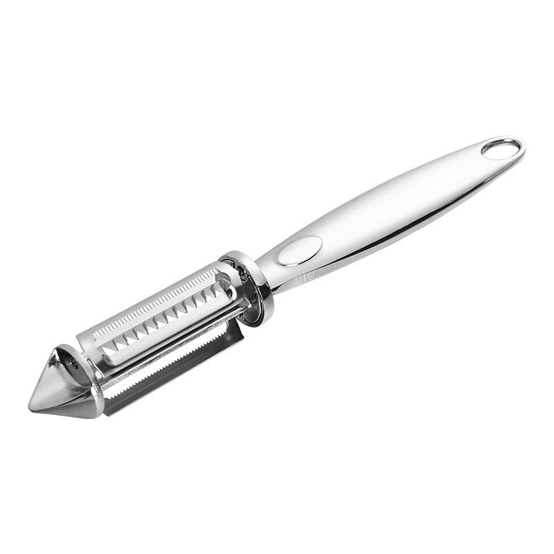 Multi-functional Peeler, Scraper, Grater, Stainless Steel Household Double-head Planer, Zinc Alloy Fruit Peeler