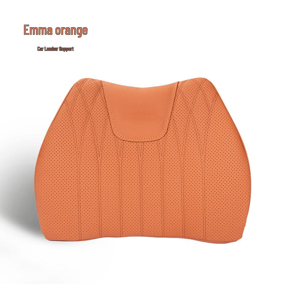 

Nappa Leather Car Lumbar Support Cushion - Universal Memory Foam Seat Cushion for All Seasons