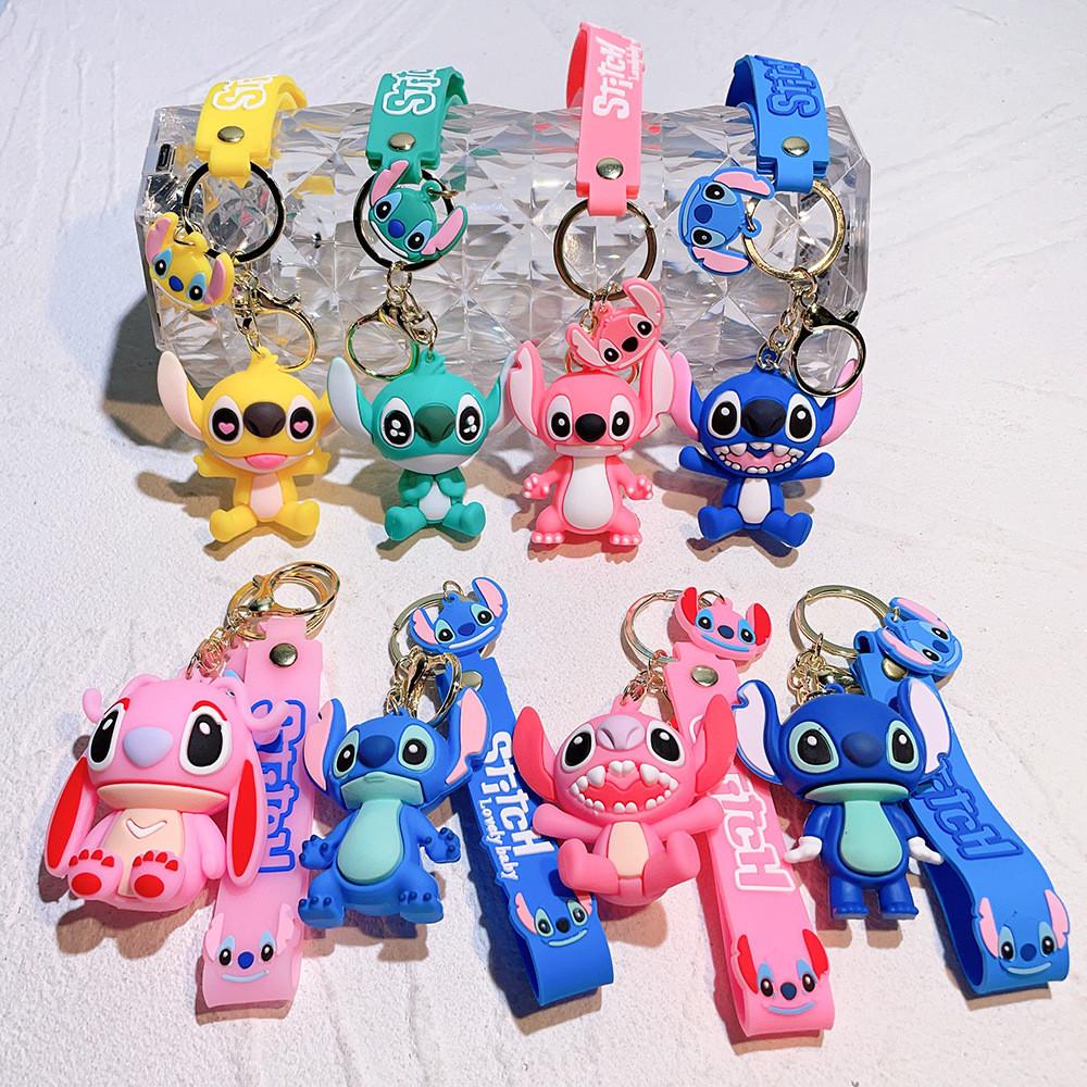 Adorable Pvc Stitch Keychain With Cute Designs Perfect For Holiday Gifts