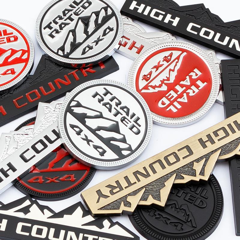 Metal Emblem Sticker Badge Body Trunk Snow Mountain Design Sticker For Jeep Wrangler Rubicon Renegade Compass Grand Cherokee jk