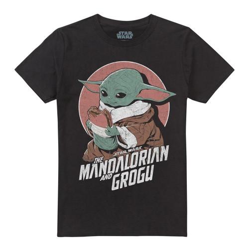 Star Wars Mandalorian Unisex Adult Grogu Sandwich T-Shirt