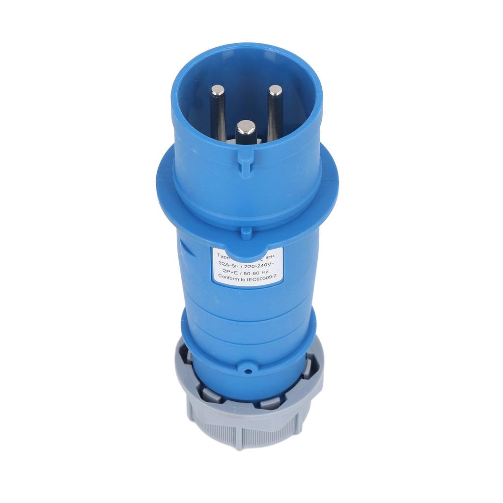 Industriell stikkontakt IP44 Vanntett Messing Kontakt Luftfartskontakt 2P+E 32A AC 220240V