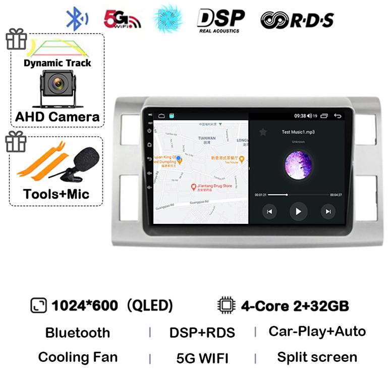 

Android 14 Auto Carplay автомобильное радио для Toyota Previa 3 III XR50 Estima 2006-2019 Мультимедиа Navi GPS плеер стерео головное устройство DSP