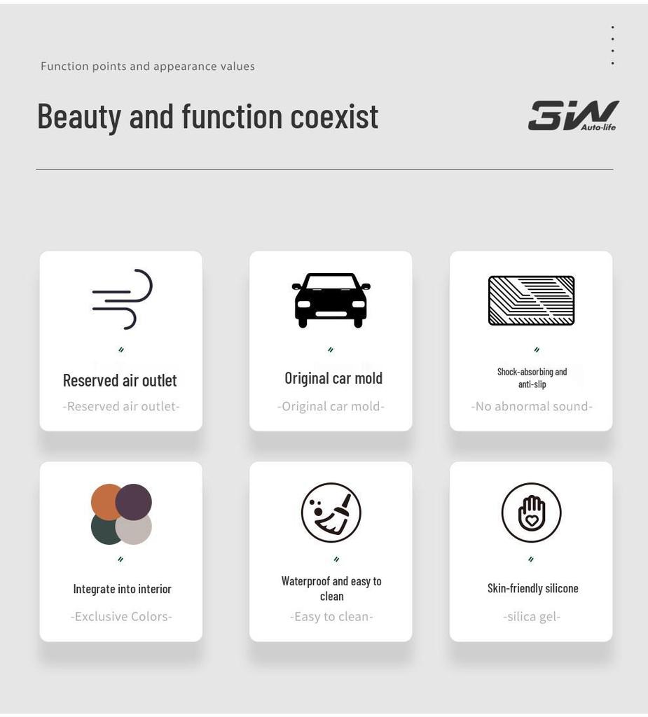 Xiaomi YU7 SU7 Auto-Getränkehalter Silikon Kabelloses Ladepad