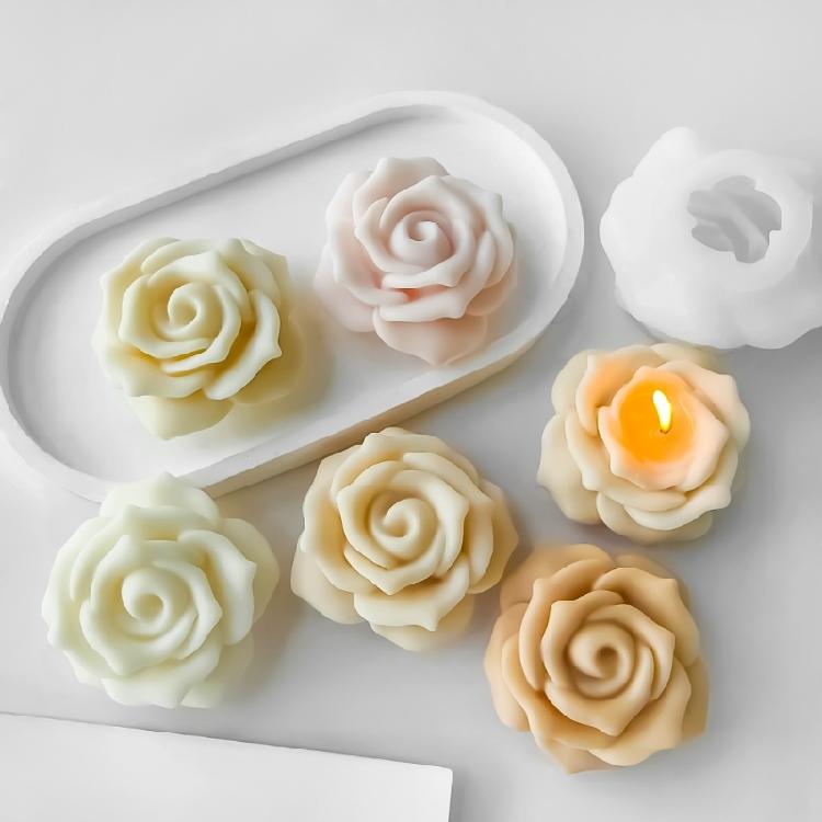 Silicone Candle Making Molds Flower Shape Soap Molds Silicone Crafting Molds Silicone Ornament Molds Suitable for Candle