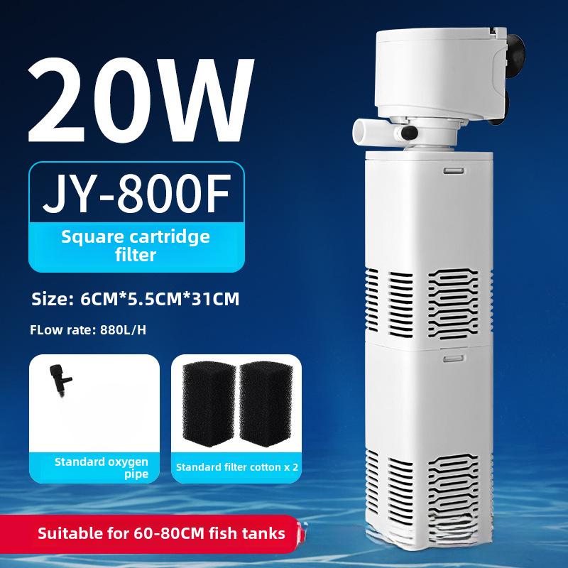 Pompe de filtration d'aquarium 3 en 1: Système silencieux de circulation et d'oxygène pour aquarium