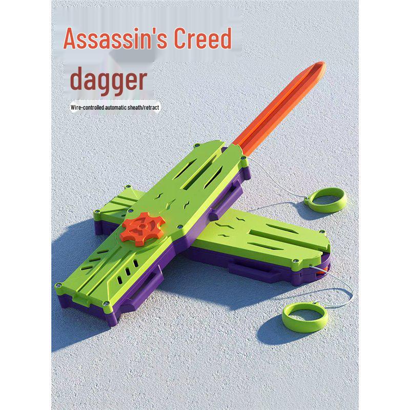 

Assassin s Creed Скрытый клинок Морковь Игрушка-розыгрыш с автоматическим выдвижением и втягиванием - Креативный подарок для мальчиков Standard