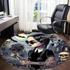1pc Wednesday Chair Carpet for Office Non Slip, Machine Washable Rug for Office, Room Holiday Decor for Christmas, Birthday Polyester