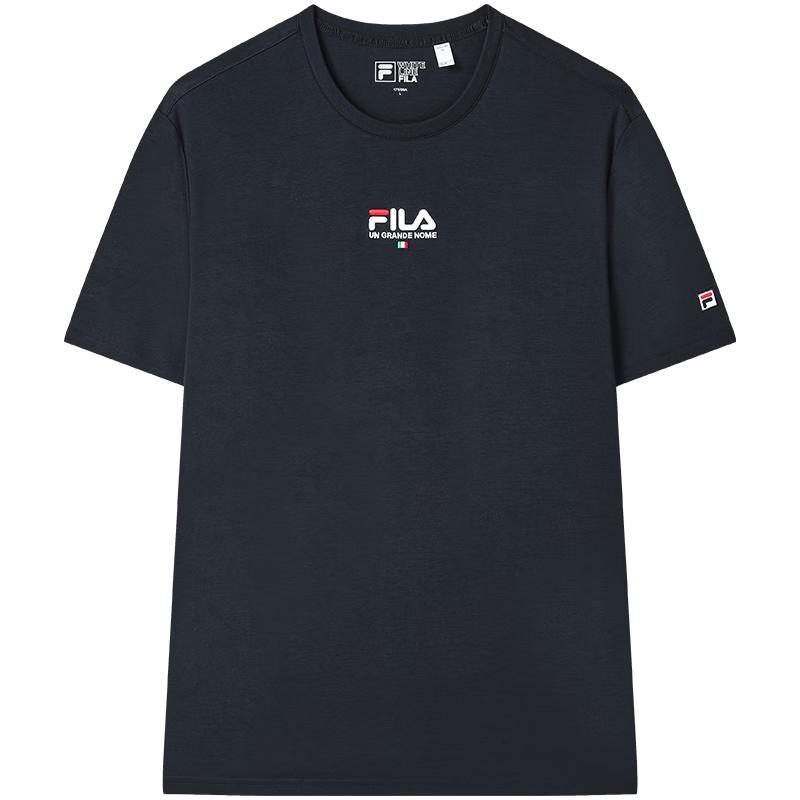 FILA Men's Breathable Pure Cotton Short Sleeve T-Shirt