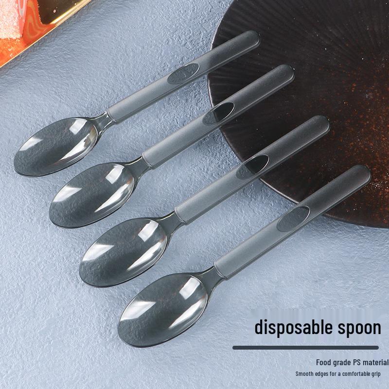 Jingzhou Disposable Black Plastic Spoons