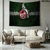 1.FC KoIn Logo Wall Tapestry Aesthetic Wall Hanging Printed Fabric Blanket Decorative Tapestries for Bedroom Living Room Home Decor