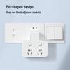 BULL Pin-shaped to 2-Outlet Power Adapter with Individual Switches CN plug (adapter included)