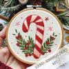 Craft Christmas Cross Stitch Kits With Embroidery Hoop Christmas Decoration  Embroidery Beginners