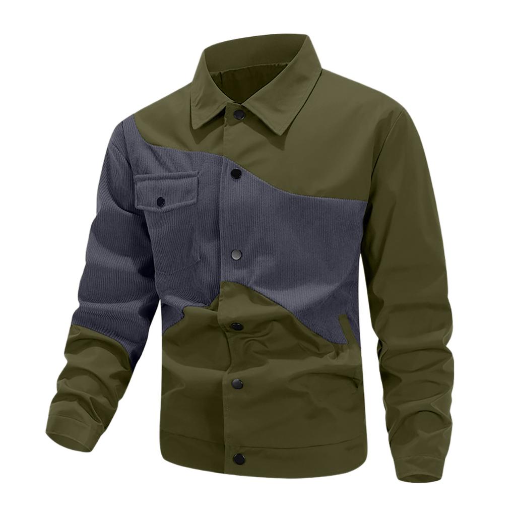 Men'S Loose Jacket Fashionable Multi Pocket  Jacket