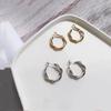 111 Silver Needle Twist Curved Twist Earrings, Simple Geometric Earrings Internet Celebrity Earrings