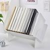 Desktop Small Bookshelf   Simple Large Capacity Plastic Tilted Desk Book Storage Rack for   Home
