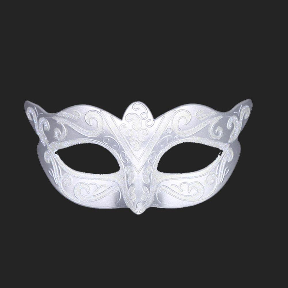 Plastic Halloween Masks Party Cosplay Props Venice Mask Personality Glitter Mask  Women