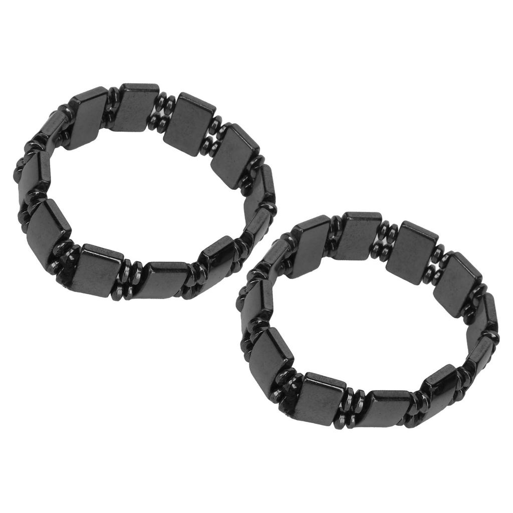 2pcs Men Women Magnetic Bracelet Acupuncture Arthritis Soreness Fatigue Relief Stone Magnet Bracelet