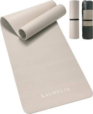 Calmecia Yoga Dickes Trainings-Dehn-Krafttrainings-Matte, 183cm x Greige Matte, 10mm, Matte, Matte, Matte, 61cm,