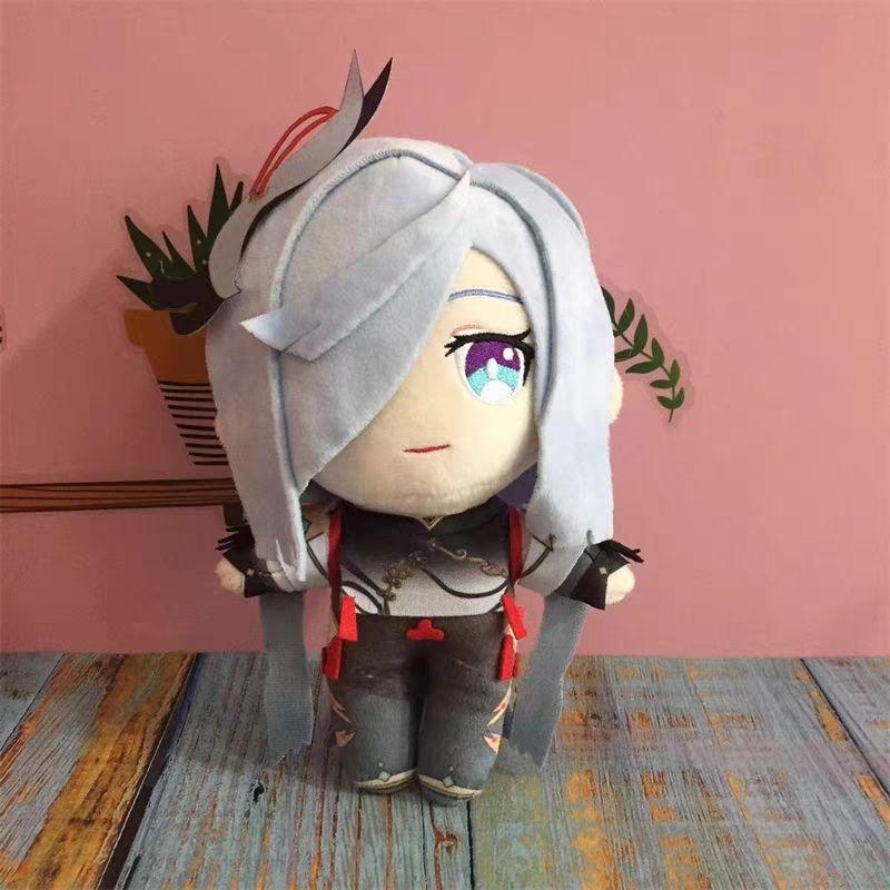 Neues Niedliches Genshin Impact 20cm Plüschtier Set 15 Charaktere Niedliche Weiche Baumwollpuppe Spiel Anime Figur Fans Sammlung Geburtstagsgeschenk für Kinder Heimdekoration