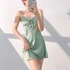 Ice Silk Sleeveless Nightdress Women Summer Breathable Sleepwear For Home Relaxation