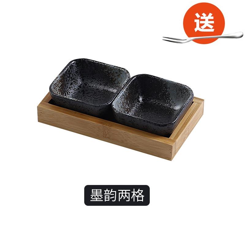 Kreativní keramická mřížková mísa na ovoce, talíř na svačinu, servírovací tác, japonská malá miska s podnosem, domácí stolní tác na sušené ovoce a svačiny