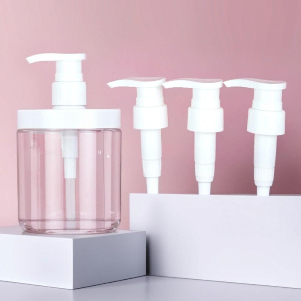Clear Pump Bottle Dispenser Wide Mouth Shower Bottles  for Shampoo Conditioner Lotion