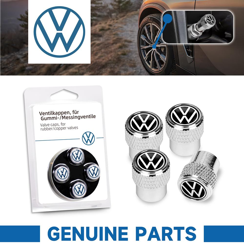 2026 Hot Aluminum Alloy Original Car Motorcycle Tires Valve Cap for Volkswagen VW Golf mk5 Passat b8 b5 Polo 6R Interior Moulding XKD-N34