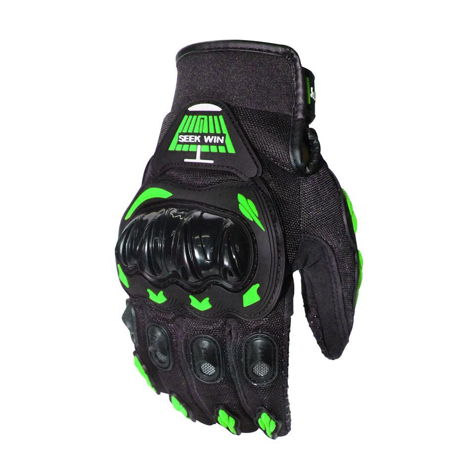 Luvas Antiderrapantes de Toque com Dedos Inteiros para Motociclismo e Corrida para Off-road, Equitação e Veículos Elétricos