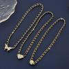 Elegant Heart Shaped Magnetic Necklace For Women With Sparkling Rhinestone Detail