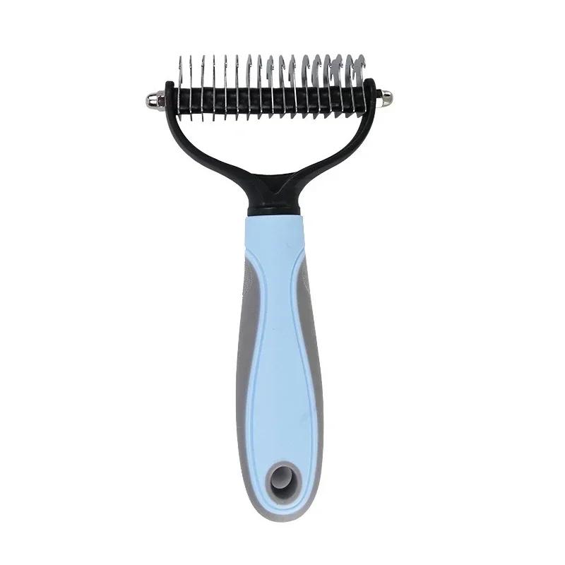 Professional Pet Deshedding Brush Dog Hair Remover Pet Fur Knot Cutter Puppy Cat Comb Brushes Dogs Grooming Shedding Supplies