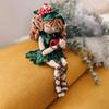 Christmas Crochet Girls Set Amigurumi Handmade Knittin Doll DIY Hook Materials Kit For Christmas Decoration Crafts Child Gifts