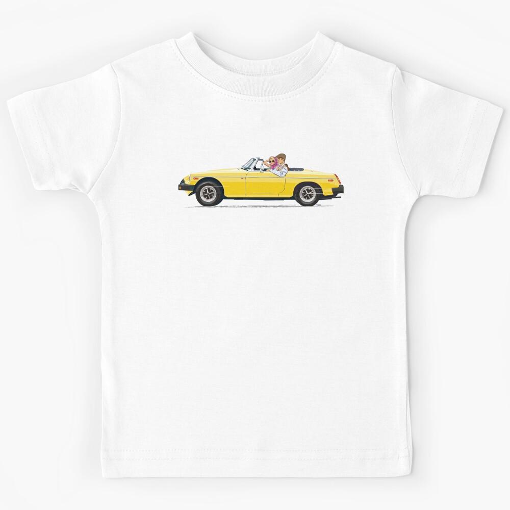 Inca Yellow coloured B Roadster – the Classic British Sports Car Kids T-Shirt 130