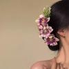 Contemporary Blossom Comb For Thick Long Hair Firm Hold Hair Styling Accessory Office Event Essential