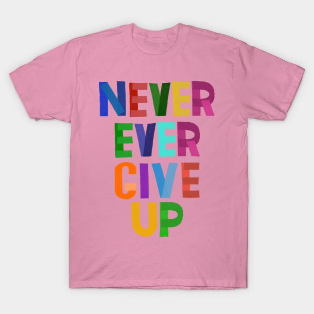 Tričko Ženy se nikdy nevzdávají Potisk Harajuku Kawaii Tričko Léto Krátký rukáv Dámské Tričko Top Tričko