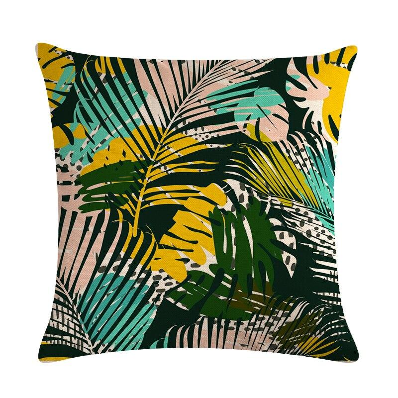 green leaf cushion