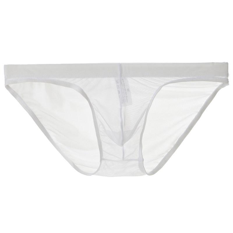 Youye Men's Transparent Mesh Triangle Briefs - Sexy, Breathable, Close-Fitting Underwear for Young Men