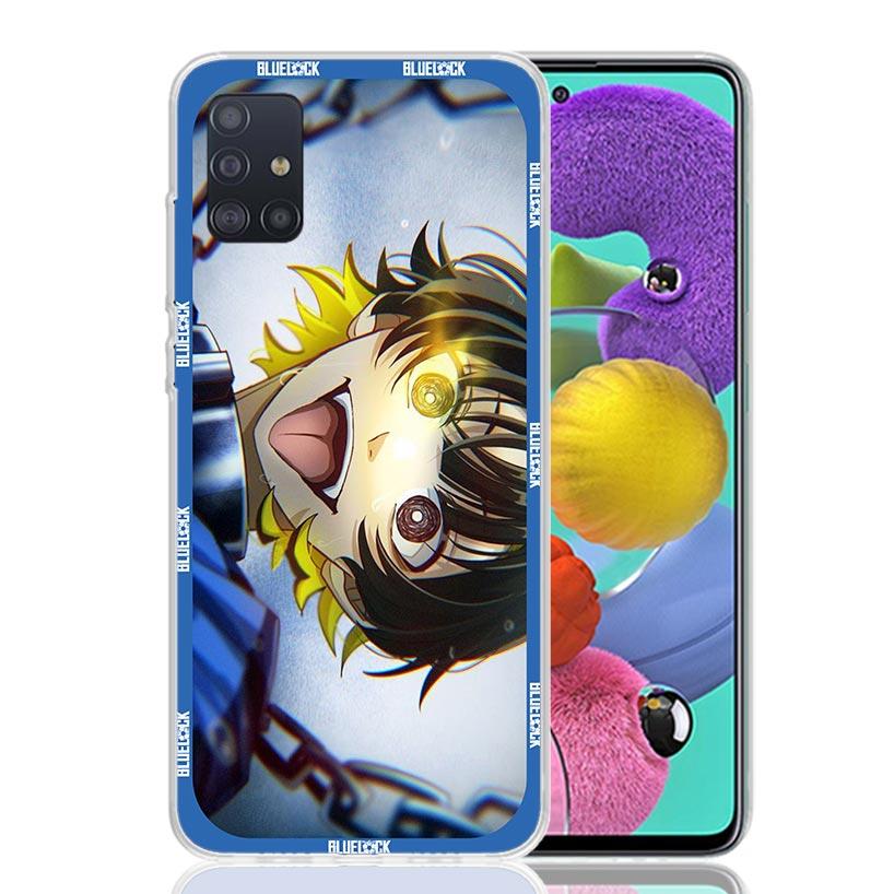 Japan Anime Blue Lock Phone Case for Samsung Galaxy A52 A51 A50S A12 A22 A32 A72 A10S A30S A31 A71 Note 20 Ultra 10 Plus S10 Gal