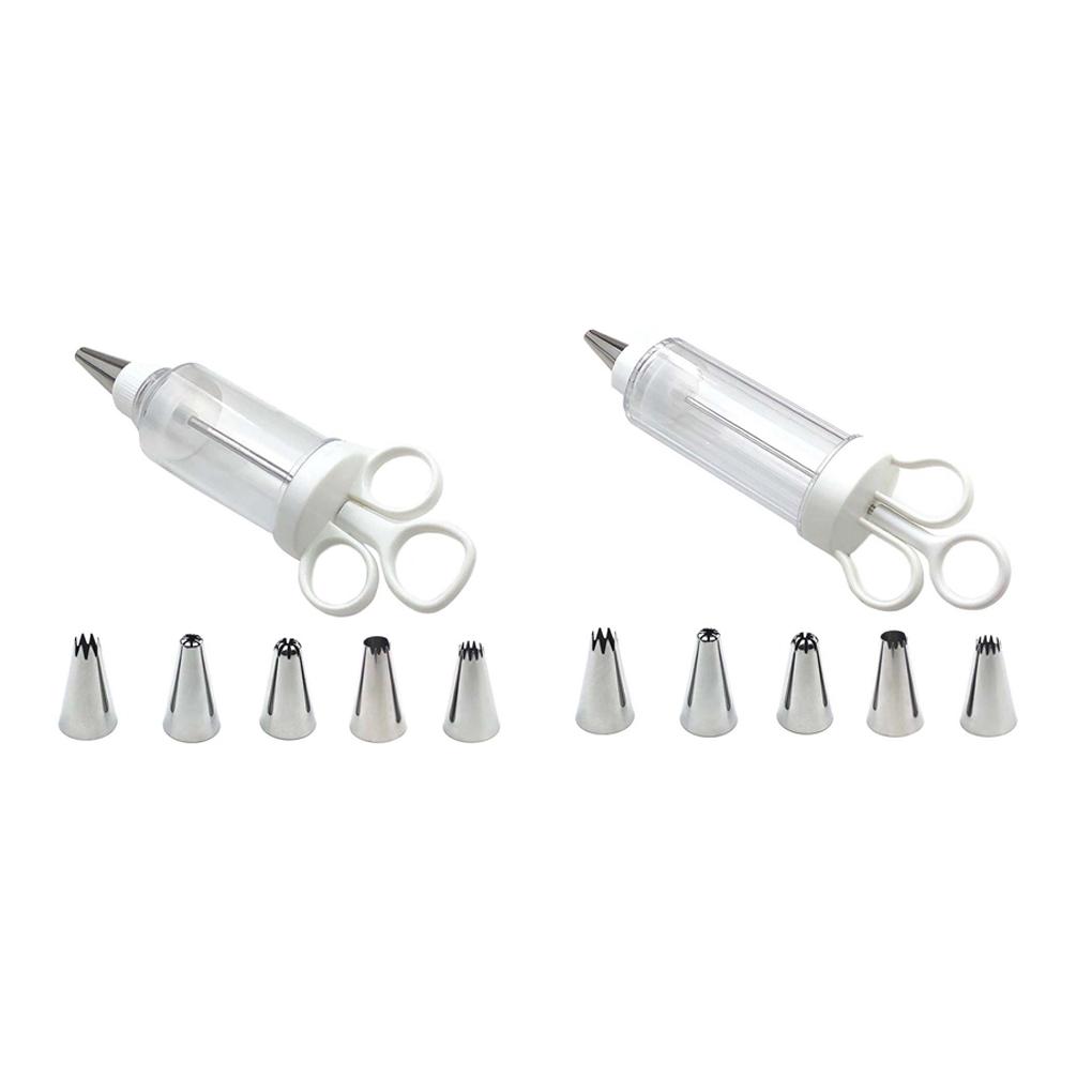 Zdobení dezertů s nerezovými hroty Sada trysky na zmrzlinu Samomontážní zásobník Pečivo na pečení cukroví Dekory