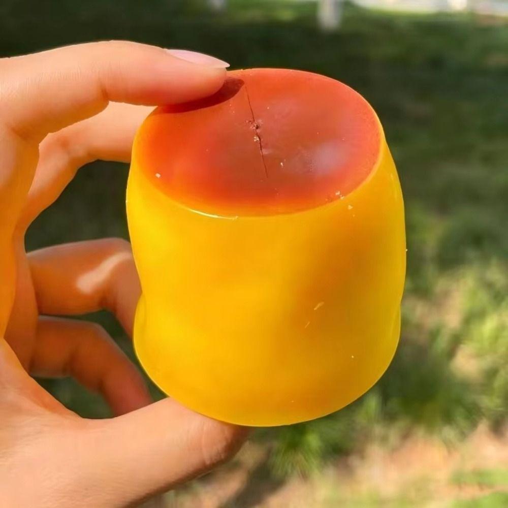 Fun Release Pudding Handmade Ball Caramel Pudding Squishy Toy Sensory Squeezing Ball Small Gift