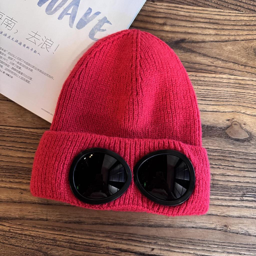 Unisex Winter Winddichte Skibril met Warme Gebreide Wol